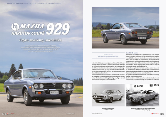 SwissClassics Revue 104-4 | 2024 - Japan-Express: Mazda 929 Coupé