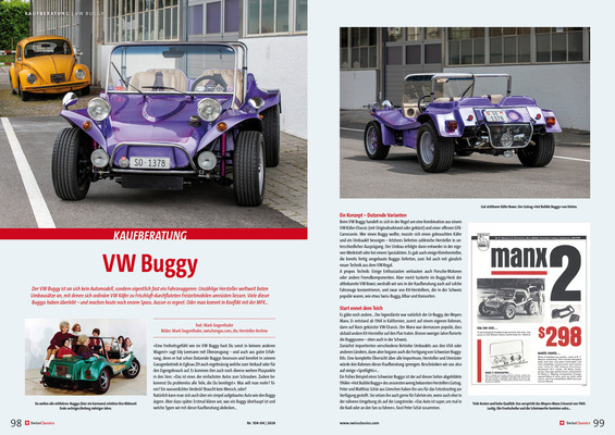 SwissClassics Revue 104-4 | 2024 - Kaufberatung: VW Buggy