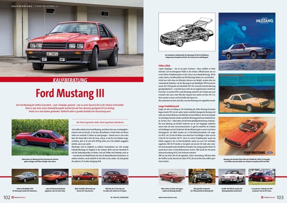Bild: SwissClassics Revue 106-6 | 2024/2025 – Kaufberatung: Ford Mustang (Fox Body)