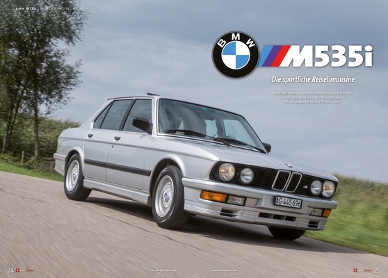 Bild: SwissClassics Revue 106-6 | 2024/2025 – Wolf im Schafpelz: BMW M535i (E28)