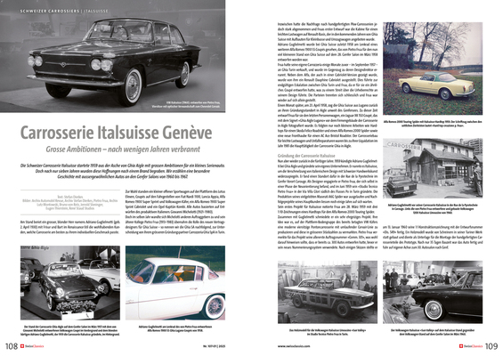 SwissClassics Revue 107-1 | 2025 - Italsuisse: The history of Swiss coachbuilding