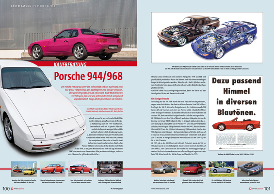 SwissClassics Revue 107-1 | 2025 - Buying advice: Porsche 944:968