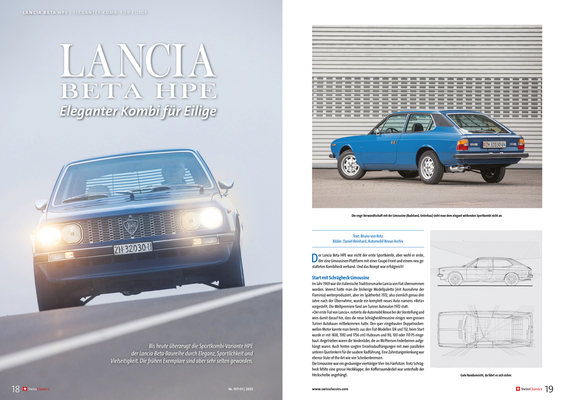 SwissClassics Revue 107-1 | 2025 - Powerful and stylish: Lancia Beta HPE
