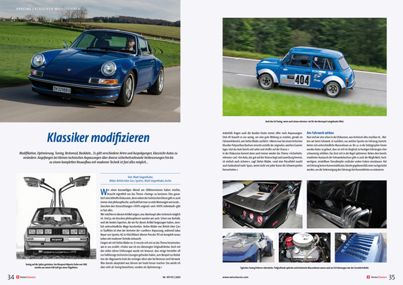 Image: SwissClassics Revue 107-1 | 2025 - Special: Tuning/modifications to the old car