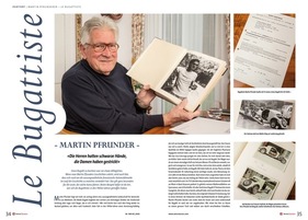 SwissClassics Revue 108-2 | 2025 – Porträt: Martin Pfrunder – Le Bugattiste