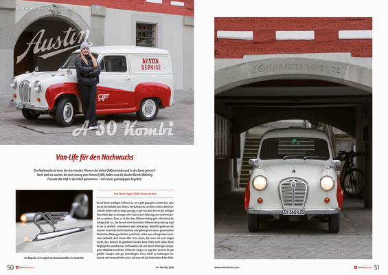 SwissClassics Revue 108-2 | 2025 - Van life for the next generation: Austin A30