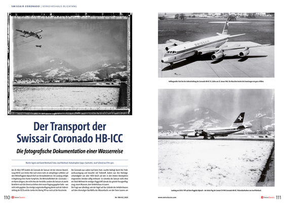 SwissClassics Revue 108-2 | 2025 - Swiss Museum of Transport eye-catcher: Swissair Coronado