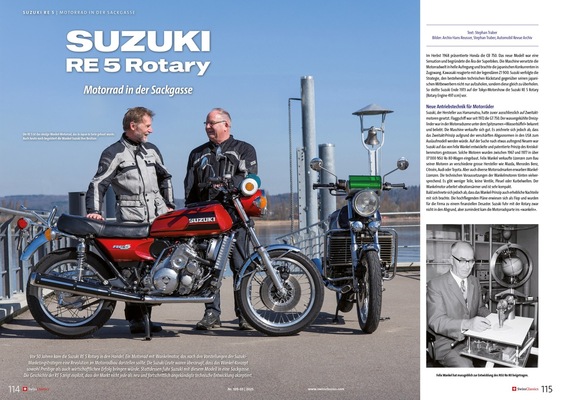SwissClassics Revue 109-3 | 2025 - Motorcycle at a dead end: Suzuki RE 5 Rotary