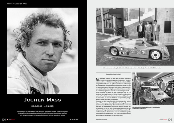 SwissClassics Revue 109-3 | 2025 - Obituary: Jochen Mass