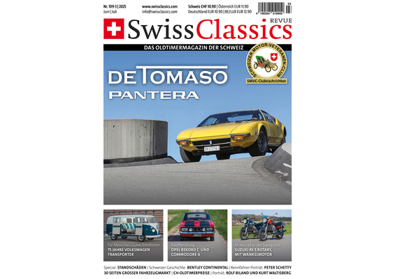 Bild: SwissClassics Revue 109-3 | 2025 – Titelseite