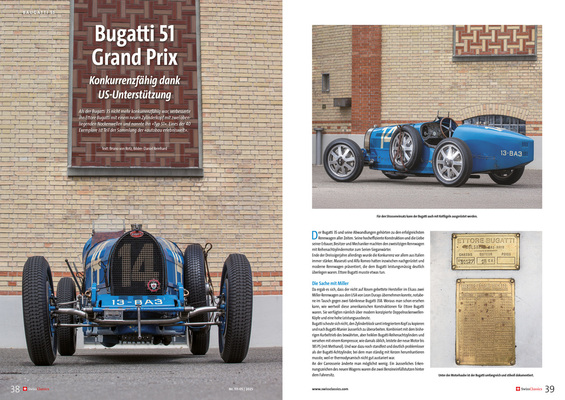 SwissClassics Revue 111-5 | 2025 – Bugatti 51 Grand Prix