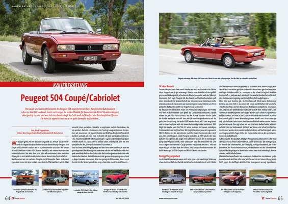 SwissClassics Revue 116-4 | 2026 – Kaufberatung Peugeot 504