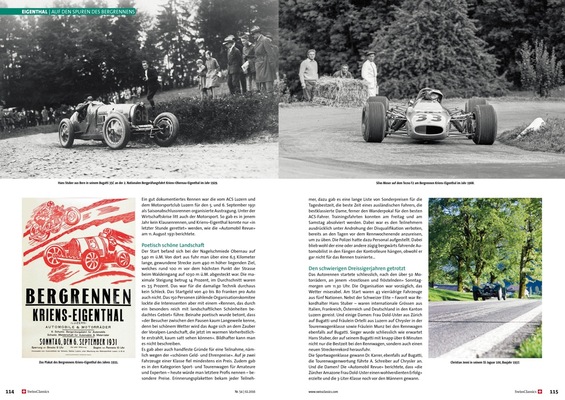 Bild SwissClassics Revue 54-2/2016 - Das Eigenthal ist der Hammer