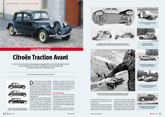 SwissClassics Revue 56-4/2016 - Buying advice Citroën Traction Avant