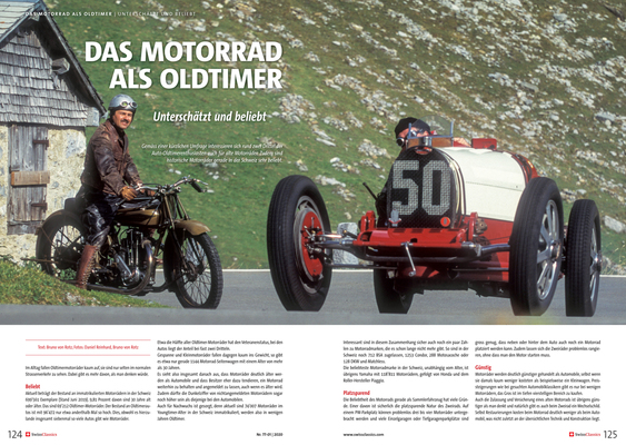 Image: SwissClassics Revue 77-1/2020 - The motorcycle as a classic car