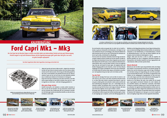 SwissClassics Revue 81-5/2020 - Kaufberatung Ford Capri