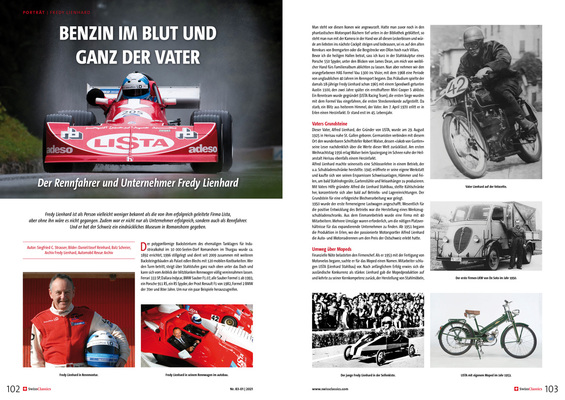 Bild: SwissClassics Revue 83-1 | 2021 - Der Rennfahrer und Unternehmer Fredy Lienhard