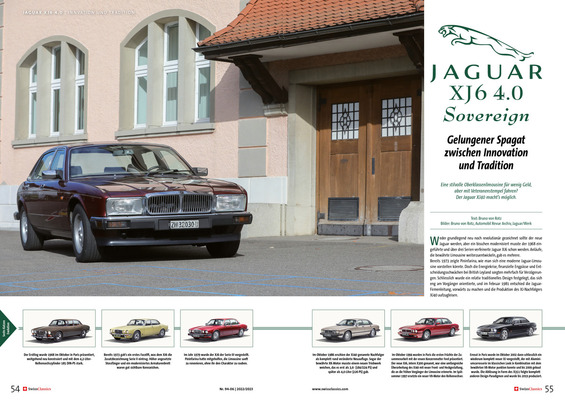 Bild: SwissClassics Revue 94-6/2022 - Bericht Jaguar XJ6 4.0 | Innovation und Tradition