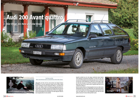 SwissClassics Revue 95-1/2023 - Bericht Audi 200 Avant Quattro