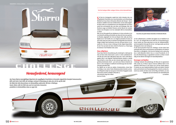 SwissClassics Revue 96-2/2023 - Report Sbarro Challenge | Challenging, Outstanding