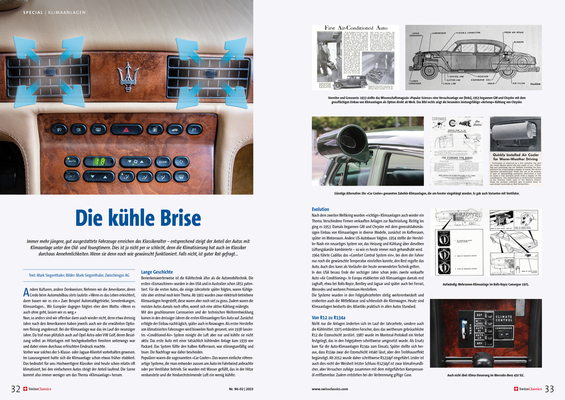 Bild: SwissClassics Revue 96-2/2023 - Bericht Special | Die kühle Brise