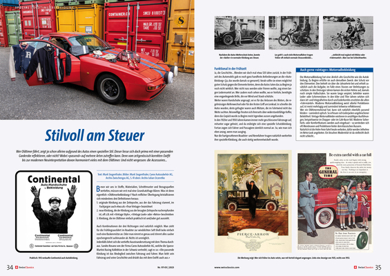 SwissClassics Revue 97-3/2023 - Bericht Special | Stilvoll am Steuer