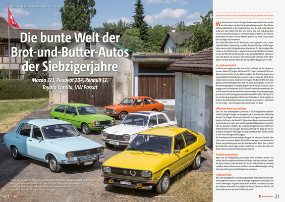 SwissClassics Revue 98-4/2023 - Bericht Autos der Siebzigerjahre | Die bunte Vielfalt