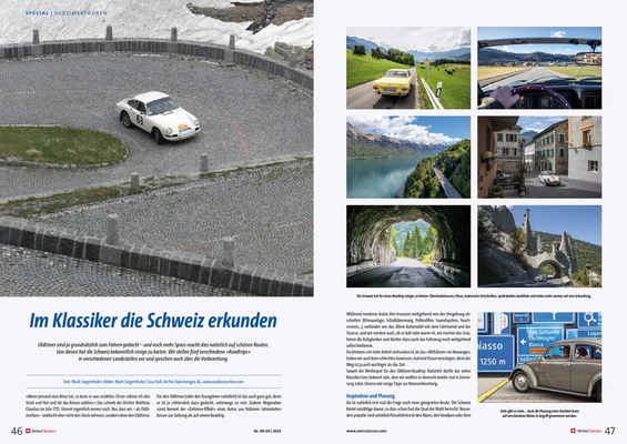 Image: SwissClassics Revue 98-4/2023 - Report Special | Classic car tours