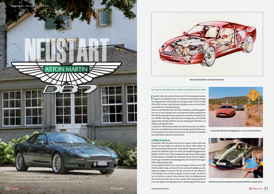 SwissClassics Revue 99-5/2023 - Bericht Aston Martin DB7 | Neustart