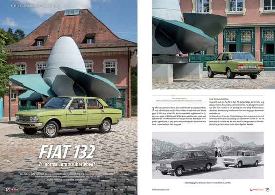 Image: SwissClassics Revue 99-5/2023 - Report Fiat 132 | Too normal to survive?