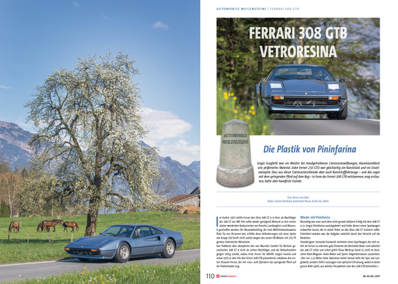 SwissClassics Revue Heft 62-4/2017 - Meilenstein Ferrari 308 GTB Vetroresina