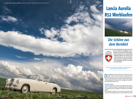 Bild SwissClassics Revue Heft 62-4/2017 - Schweizer Karosserie - Lancia Aurelia B52 Worblaufen