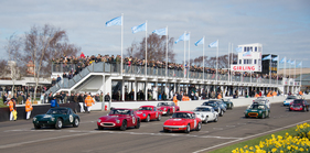 TVR Grantura MkIII (1962) - Startaufstellung beim Les Leston Cup (Les Leston Cup beim 73. Members Meeting in Goodwood 2015) (1962)