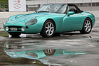 Image: TVR Griffith 500 - the factory also used this color in advertising shots - Dolder Classics September 2015