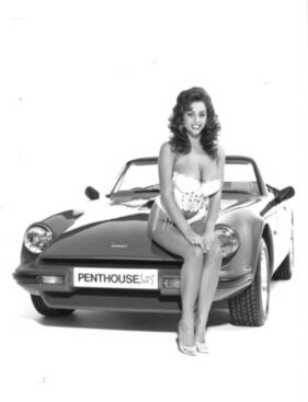 TVR Penthouse S (1988) – Sondermodell mit dem Namen des englischen Playboy-Konkurrenten, präsentiert von Maria Whittaker