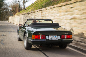 TVR S3C (1992) – breites, niedriges Heck. Die Rückleuchten stammen vom Ford Escort TVR S3C (1992) – breites, niedriges Heck. Die Rückleuchten stammen vom Ford Escort