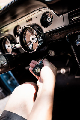 Tag 4 Chicago - Gleich gibt's Gänsehaut, Start des Ford Mustang V8