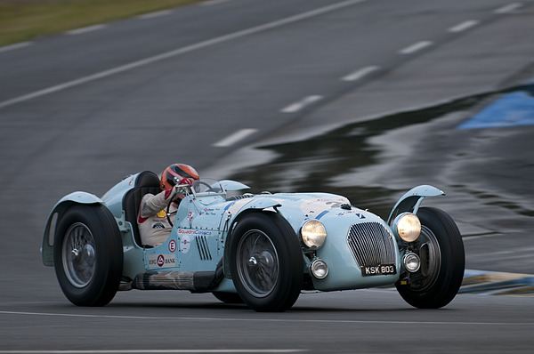 Talbot Lago Ex Monoplace (1939) bei Indianapolis - Gesamtsieger im Plateau 1 (1923-1939) an der Le Mans Classic 2012 mit Traber/Trenery