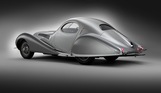 Talbot-Lago T150-C SS Teardrop Coupé 1938 - Seitliche Heckansicht