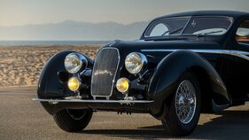 Talbot-Lago T150 C Spéciale Goutte d'Eau Figoni et Falaschi (1938) - Messerscharf gezeichnetes Stossstangenblatt