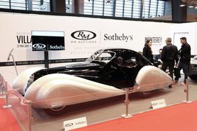 Talbot-Lago T150C SS 'Goutte d’Eau' Coupé Figoni et Falaschi (1937) - wird in der Villa d'Erba versteigert im Mai 2017 - Rétromobile Paris 2017