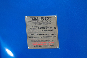 Talbot-Lago T23 Cabriolet Figoni & Falaschi (1941) - Typenschild - 20. ASC Classic-Gala Schwetzingen 2024