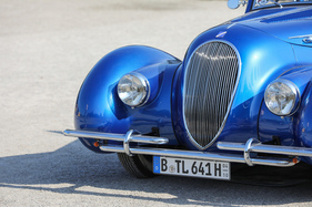 Talbot-Lago T23 Cabriolet Figoni & Falaschi (1941) - ovaler Kühlergrill, typisch für die Zeit - 20. ASC Classic-Gala Schwetzingen 2024