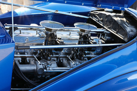 Talbot-Lago T23 Cabriolet Figoni & Falaschi (1941) - selbst der Motor muss ästethischen Ansprüchen genügen - 20. ASC Classic-Gala Schwetzingen 2024