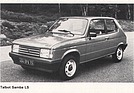 Talbot Samba 1124  cnV  - 50  PS (DIN) 1 Vergaser