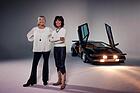 Image: Tara Buckmann and Adrienne Barbeau in front of the movie Countach - 45 years of Lamborghini Countach LP 400 S in the movie "The Cannonball Run"