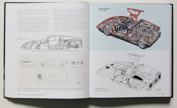 Technische Zeichnungen | Mercedes-Benz C 111 – Fackelträger, Traumsportwagen und Rekordjäger