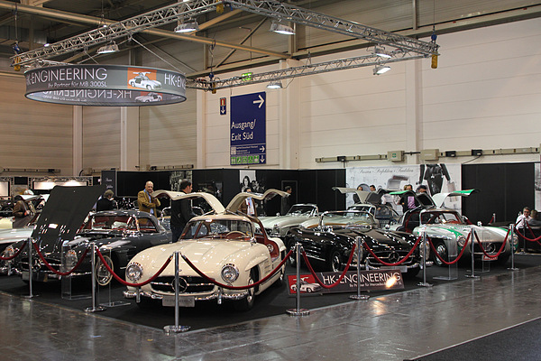 Techno Classica Essen 2012 - Impressionen - gleich mit einer ganzen Zahl von 300 SL vor Ort - HK-Engineering