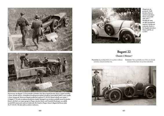 The k. & k. Bugatto Register - Beispielseite "Bugatti 22"