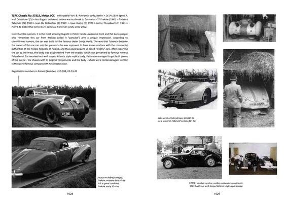 The k. & k. Bugatto Register - Beispielseite mit historischen Bildern